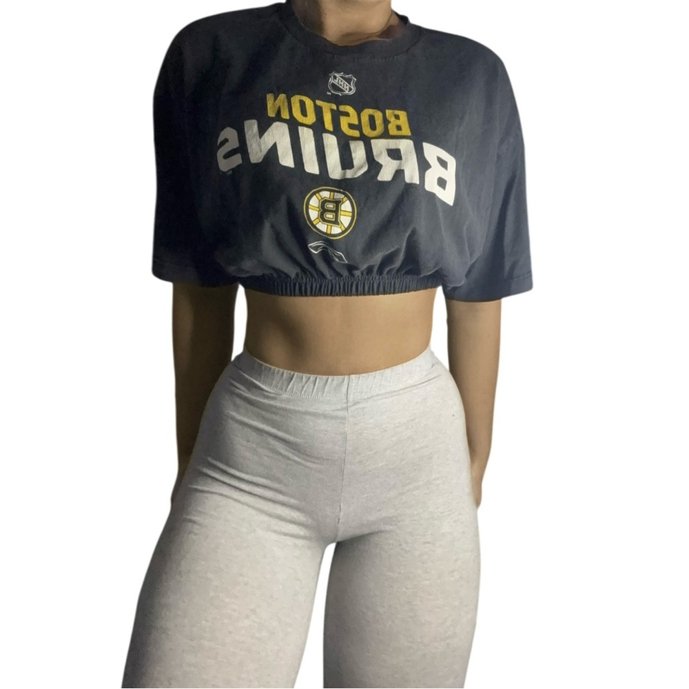 Boston Bruins Reworked Custom Crop Top